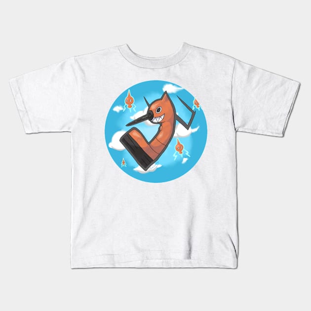 Fish-Drill Kids T-Shirt by Luxlyn